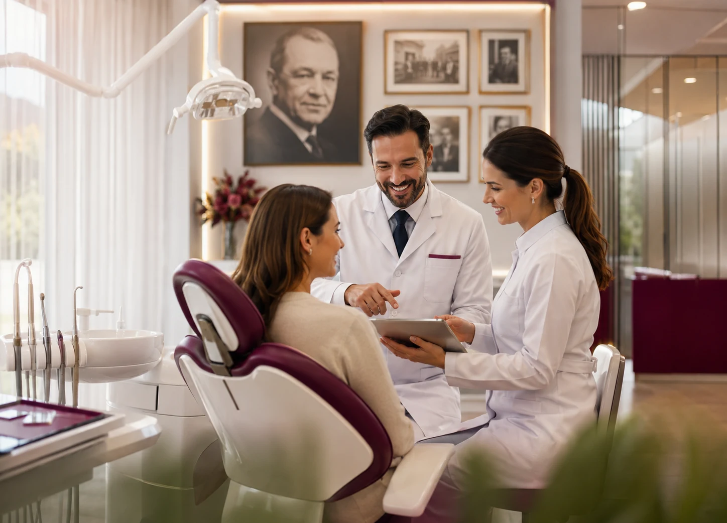 Atendimento odontológico em ambiente acolhedor